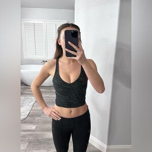 Lululemon Align Tank Black Zebra Print Tank Top - size 4 - B/C cup - final sale